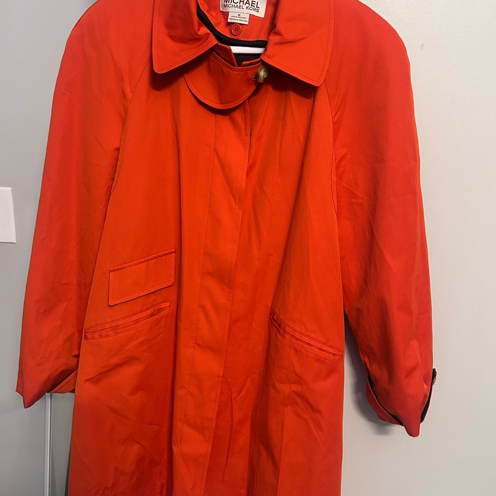 Michael Kors Vibrant Red Trench Coat